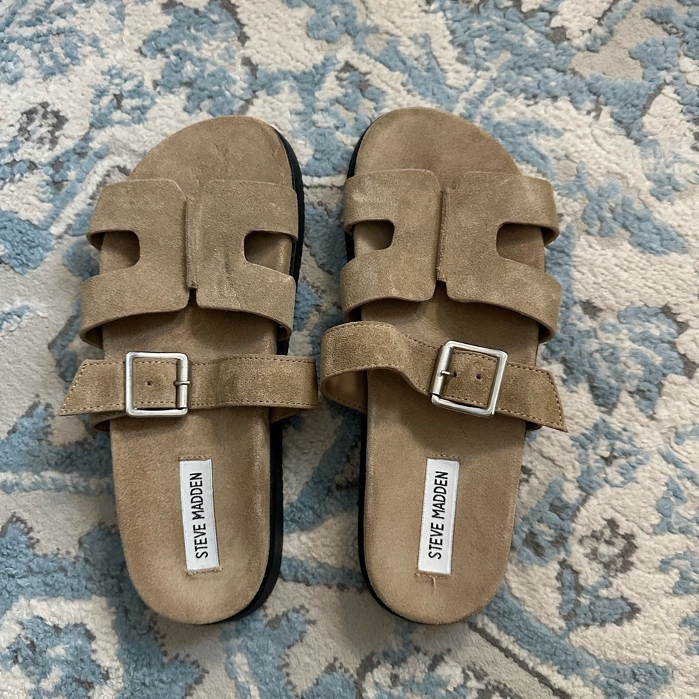 Steve Madden Beige Suede Footwear
